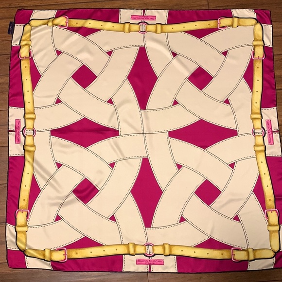 💗 Vintage Salvio Muscari Twill Scarf - Picture 3 of 5